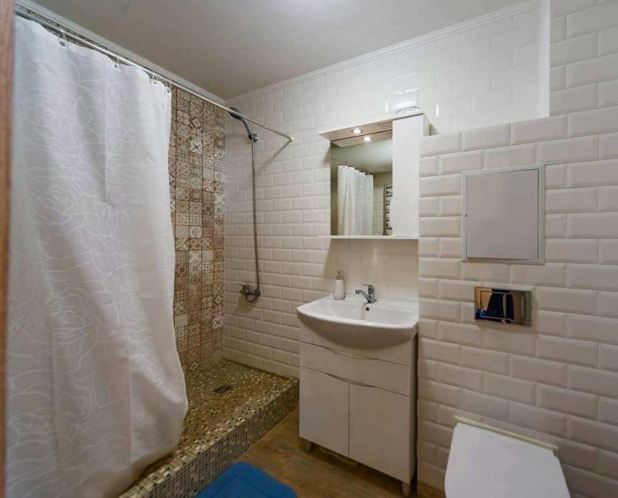 1 Room 65M2 Center Of Obolon Near River Side. Kiev Exteriör bild